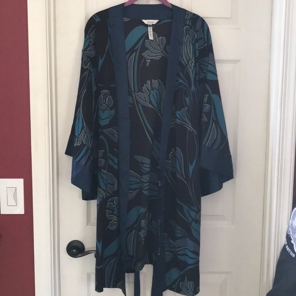 Soma Kimono style tie bath robe size L/XL EUC